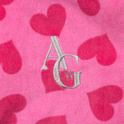 Pink Hearts Hoodie Dress for Girls H9