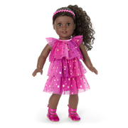 Pink Party-Ready Dress for 18-inch Dolls M0
