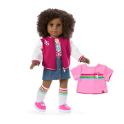 Truly Me™ 18-inch Doll #112 with curly dark-brown hair J2