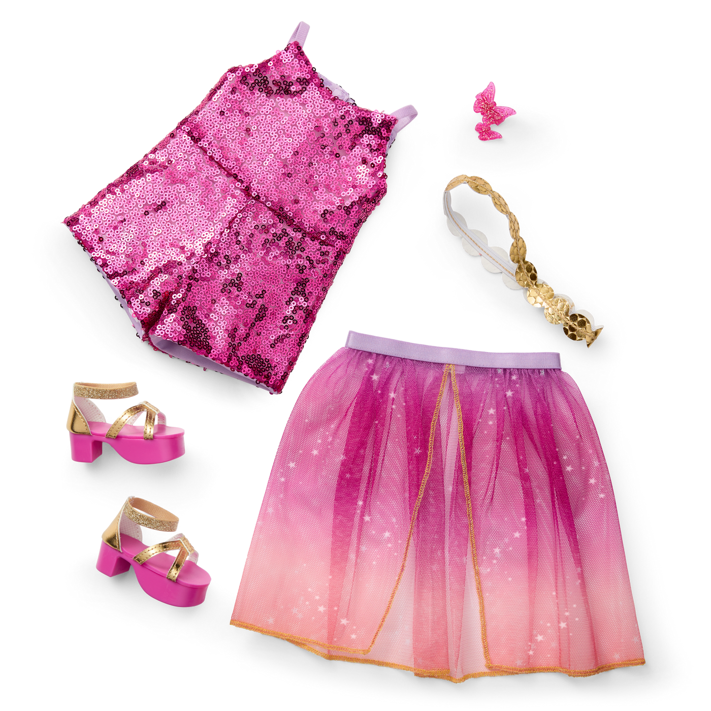 Glam Sparkly Concert Outfit for 18-inch Dolls D0
