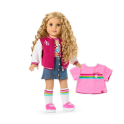 Truly Me™ 18-inch Doll #115 with curly blonde hair M8