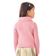American Girl® x Janie and Jack Rosy Ribbed Cardigan for Girls X5