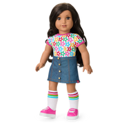 Truly Me™ 18-inch Doll #108 with curly black-brown hair X5