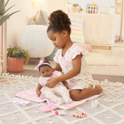 Bitty Baby® Doll #1 with black hair Care & Play Set B8