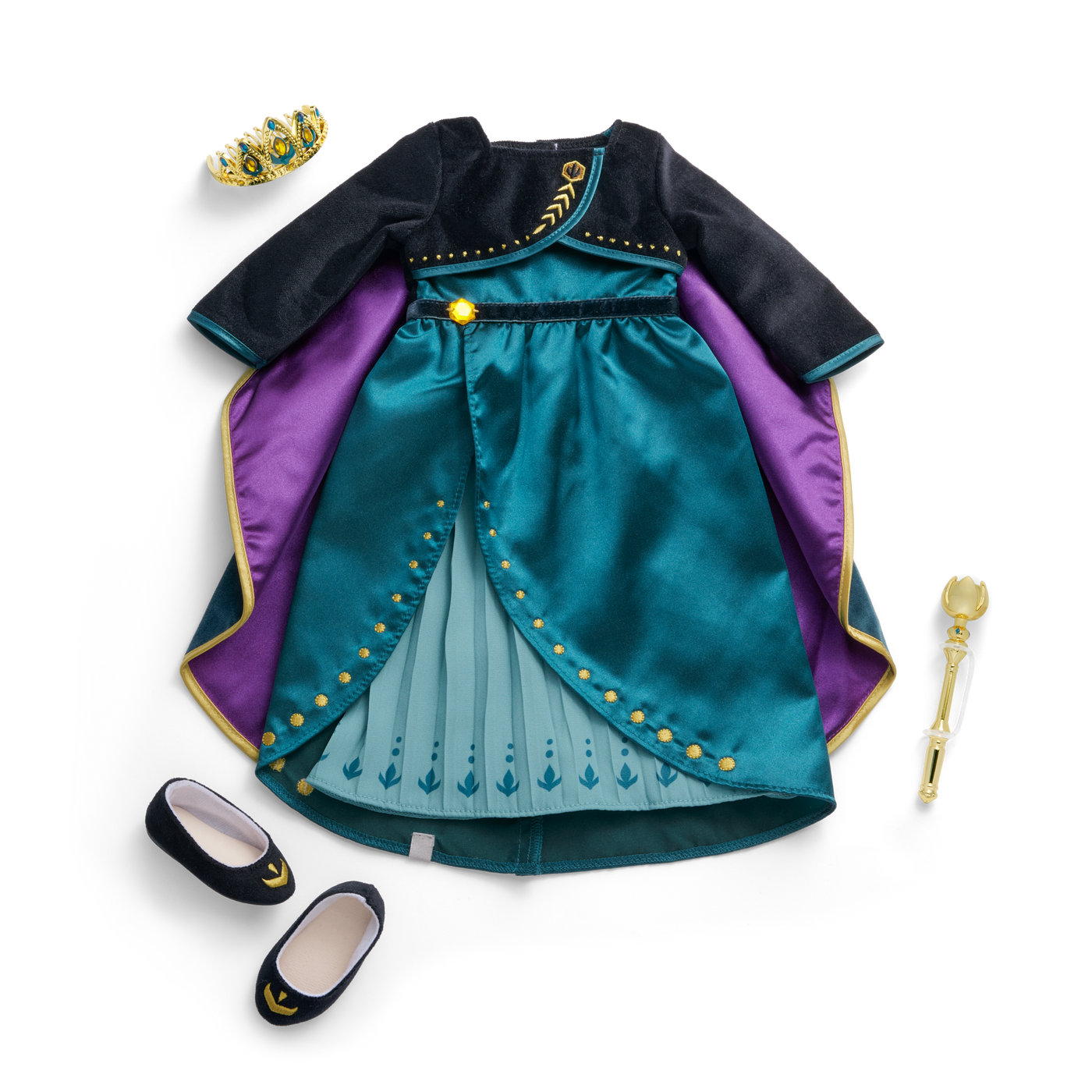 Disney Frozen Queen Anna Outfit & Accessories for 18-inch Dolls by American Girl® M2