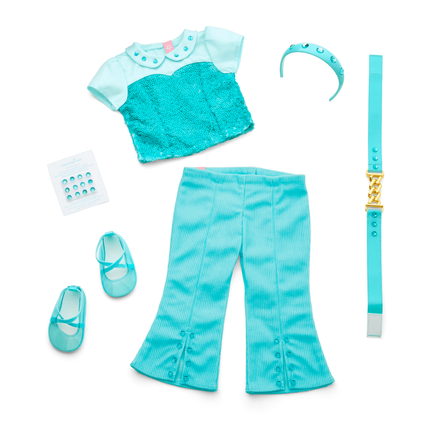 March Aquamarine Dream Outfit for 18-inch Dolls E5