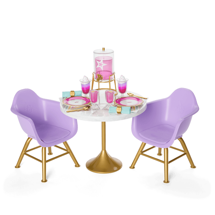 Kitchen Table for Two Set for 18-inch Dolls R0