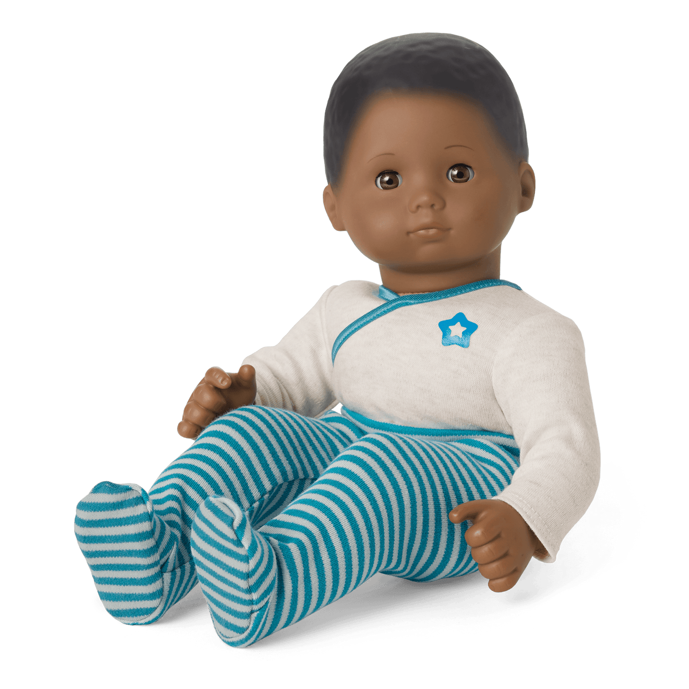 Bitty Baby® Doll #1 with black hair in Soft Blue Y7