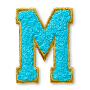 AG™ Letter M Stick-On Patch D5