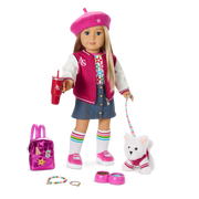 Truly Me™ 18-inch Doll #100 with straight layered blonde hair R7
