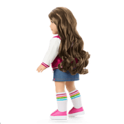 Truly Me™ 18-inch Doll #126 with wavy brown hair N4