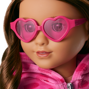 Pink Hearts Hoodie Dress for 18-inch Dolls K3