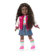Truly Me™ 18-inch Doll #127 with curly dark-brown hair R7