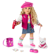 Truly Me™ 18-inch Doll #115 with curly blonde hair M8