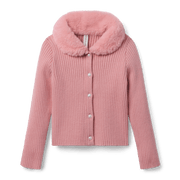 American Girl® x Janie and Jack Rosy Ribbed Cardigan for Girls X5