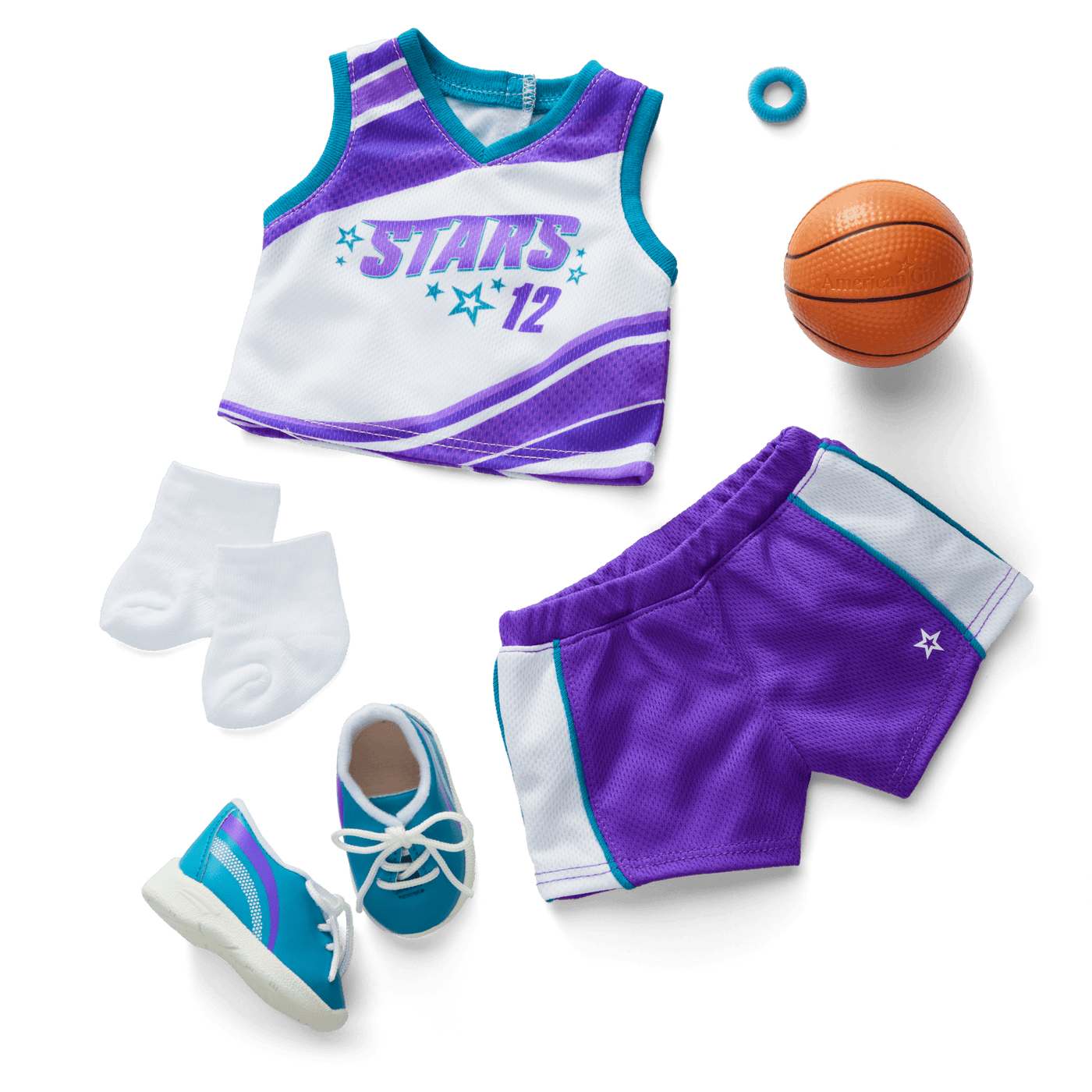 Star Player Basketball Outfit for 18-inch Dolls F5