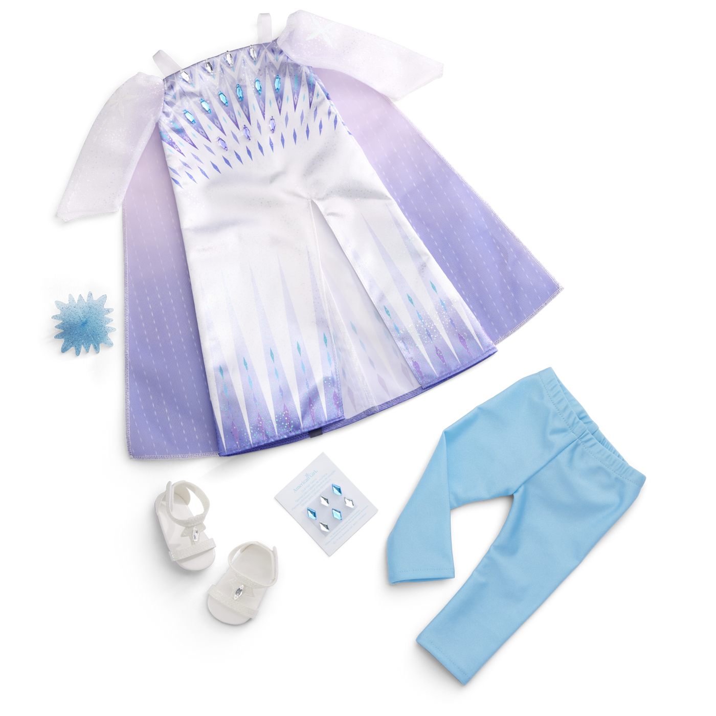 Disney Frozen Snow Queen Elsa Outfit & Accessories for 18-inch Dolls by American Girl® O4