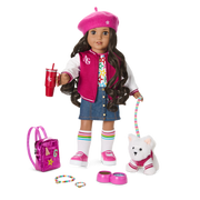 Truly Me™ 18-inch Doll #108 with curly black-brown hair X5