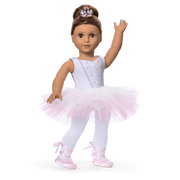 My First Ballet Recital Costume for 18-inch Dolls J7