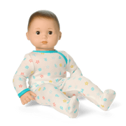 Bitty Baby® Doll #2 with brown hair in Pastel Blue C1