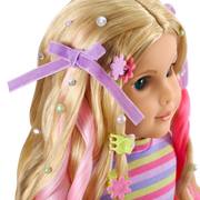 Long Hair Looks™ by Truly Me™ 18-inch Doll #133 & hair accessories E6