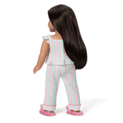 Raquel's™ Coastal Stripes Pajamas for 18-inch Dolls (Girl of the Year™ 2026) B3
