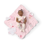 Bitty Baby® Doll #1 with black hair Care & Play Set B8