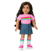 Truly Me™ 18-inch Doll #108 with curly black-brown hair X5