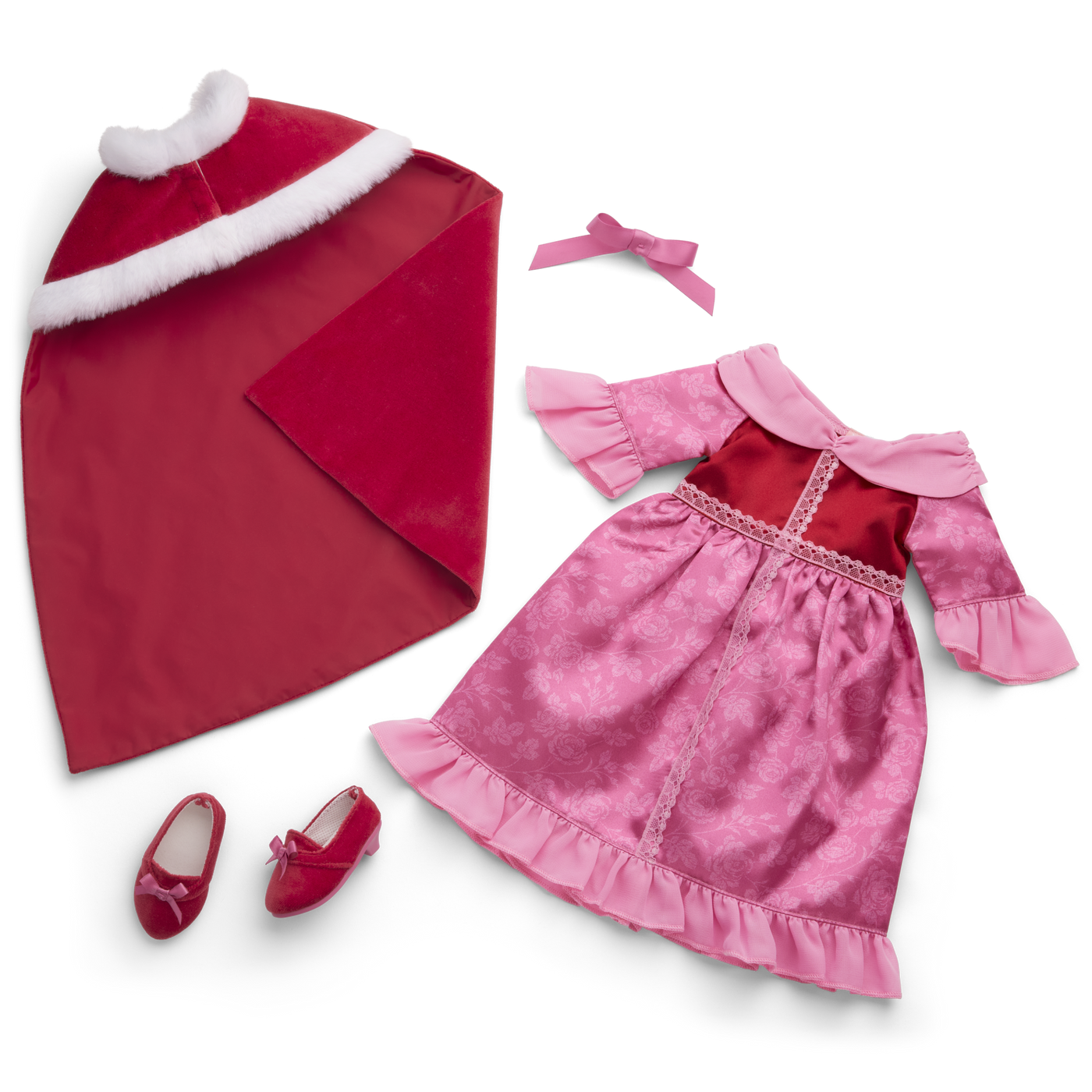 Disney Princess Belle Winter Dress & Cape Outfit for 18-inch Dolls by American Girl® O6