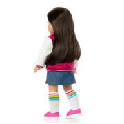 Truly Me™ 18-inch Doll #124 with straight black-brown hair L5
