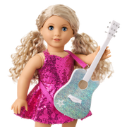 American Girl® x Megan Moroney Guitar & Mic Stand for 18-inch Dolls I8