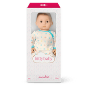 Bitty Baby® Doll #2 with brown hair in Pastel Blue C1