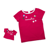 Matching AG™ Grin Pins Ringer Tee Set for Girls & 18-inch Dolls F8