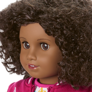 Truly Me™ 18-inch Doll #112 with curly dark-brown hair J2