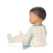 Bitty Baby® Doll #4 with black hair in Pastel Blue U5