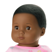 Bitty Baby® Doll #1 with black hair in Pastel Pink U0