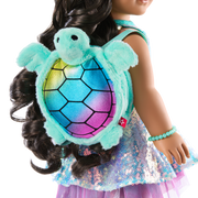 Shimmering Sea Turtle Backpack & Accessory Set for 18-inch Dolls B8