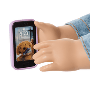 Purple Pom Phone & Accessories for 18-inch Dolls C8