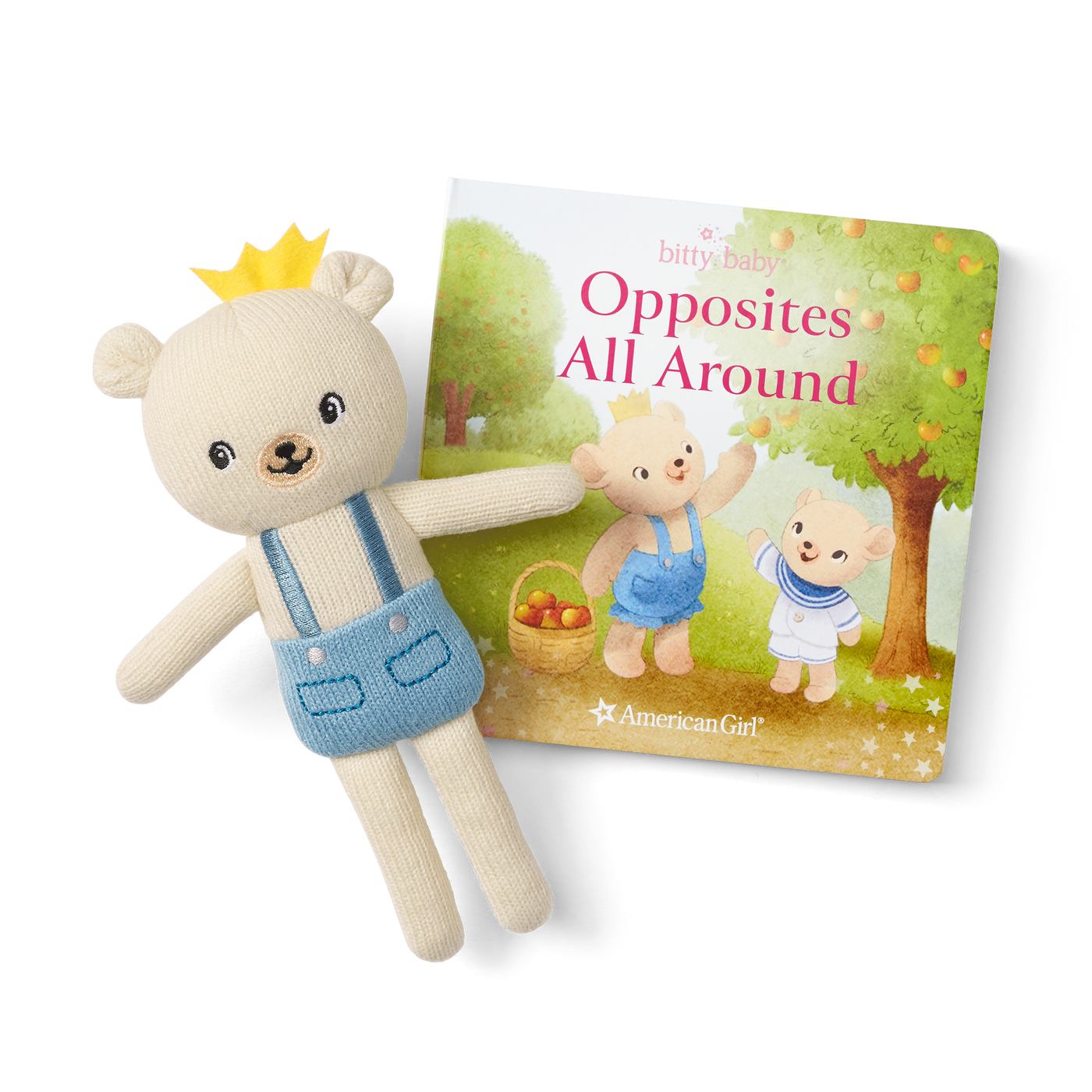 Bitty’s™ Bear Friend & Opposites All Around Board Book Q7