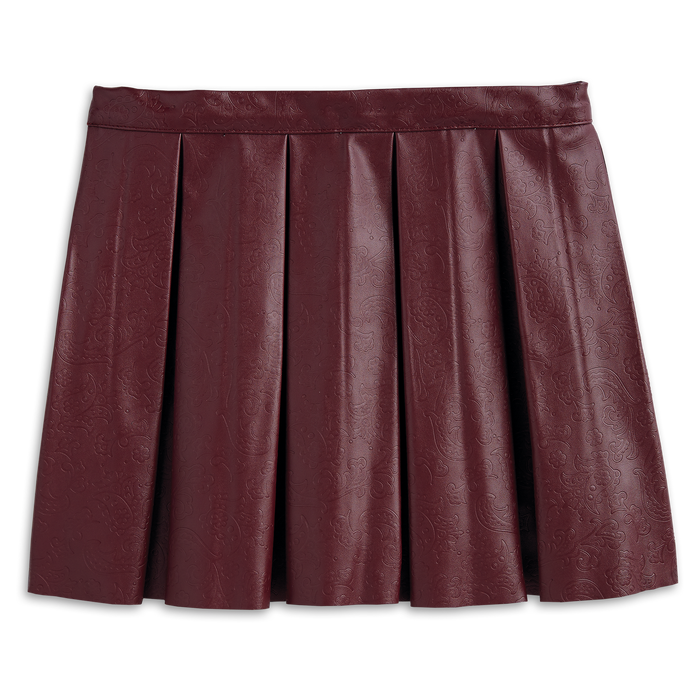 Embossed Paisley Skirt for Girls Q4
