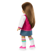 Truly Me™ 18-inch Doll #107 with straight brown hair Q0