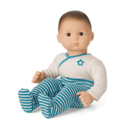 Bitty Baby® Doll #2 with brown hair in Soft Blue U7