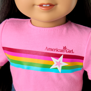 Truly Me™ 18-inch Doll #130 with straight black-brown hair N3