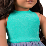 Glam Shimmering Ocean Outfit for 18-inch Dolls H7