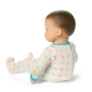 Bitty Baby® Doll #2 with brown hair in Pastel Blue C1