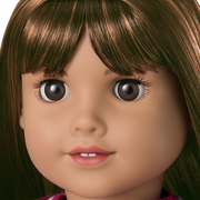 Truly Me™ 18-inch Doll #122 with straight dark-brown hair K2