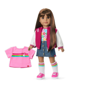 Truly Me™ 18-inch Doll #122 with straight dark-brown hair D3