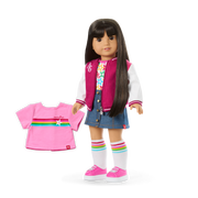 Truly Me™ 18-inch Doll #130 with straight black-brown hair N3