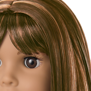 Truly Me™ 18-inch Doll #122 with straight dark-brown hair K2
