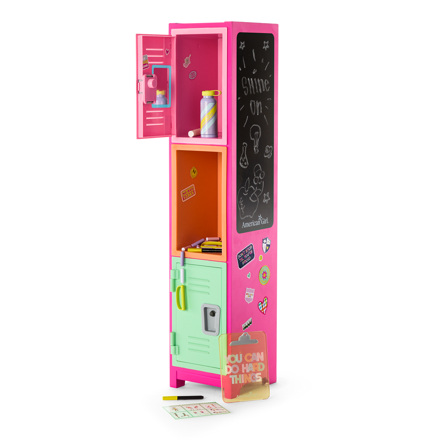 Colorful Cubbies Locker Set for 18-inch Dolls J6